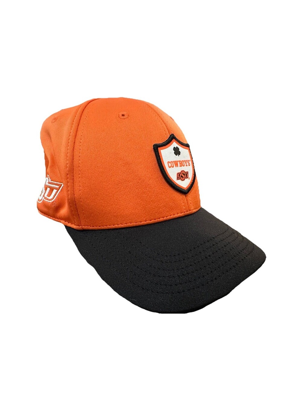 Oklahoma State Cowboys OSU Black Clover Snapback Hat Live Lucky Golf Cap